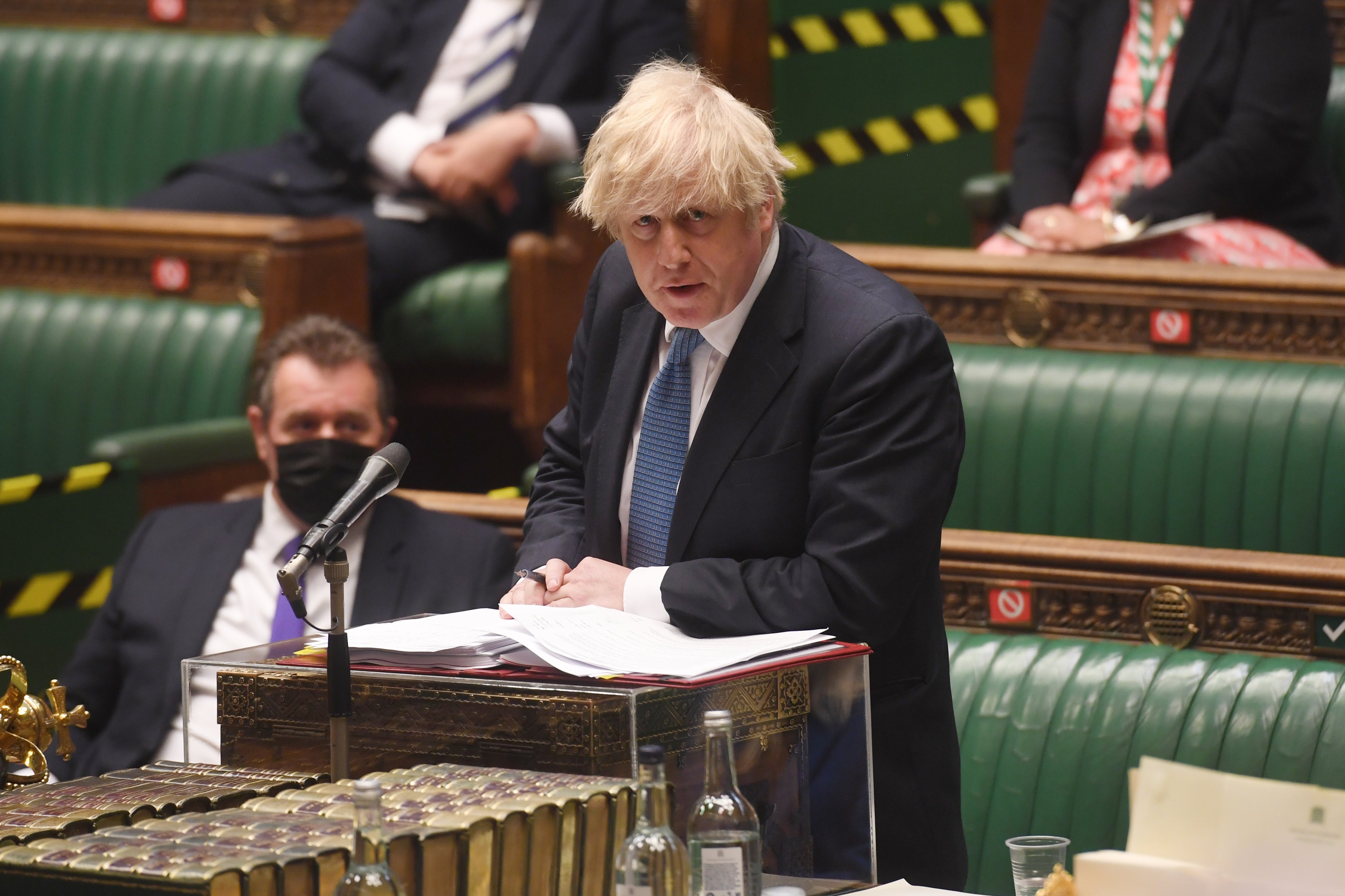Boris Johnson may have to rely on opposition MPs to have the passports become reality