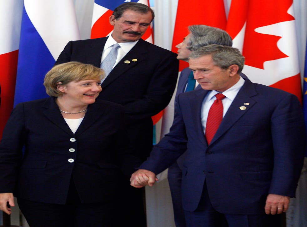 MERKEL-EEUU-4 PRESIDENTES