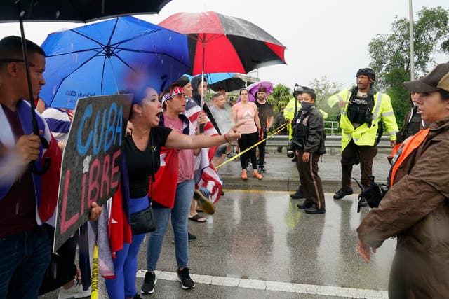 Cuba Protest Miami