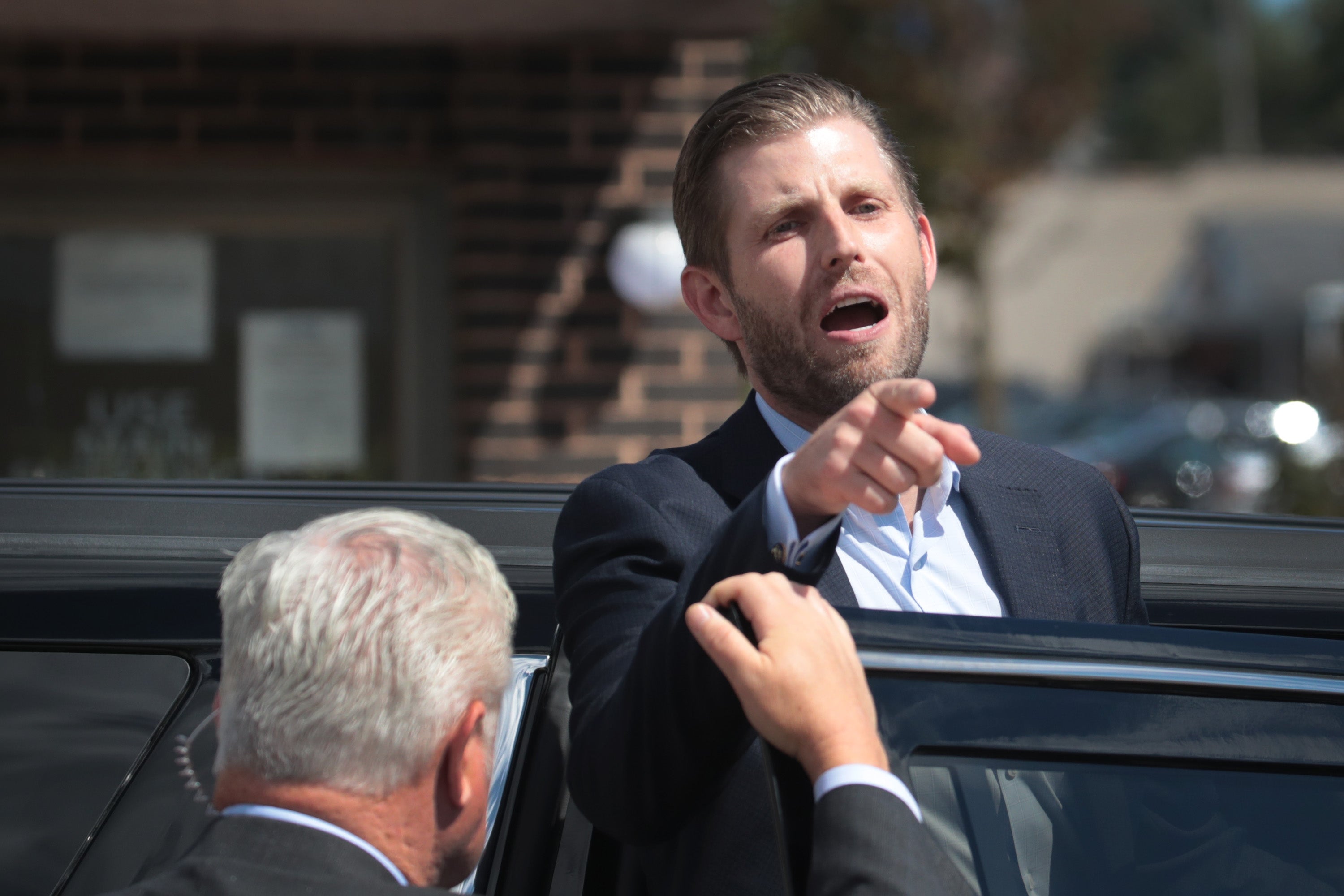 Eric Trump, the son of ex-president Donald Trump reportedly screamed at campaign aides, according to a new book by two Pulitzer Prize winning journalists