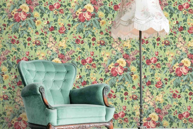 Chintzy living room