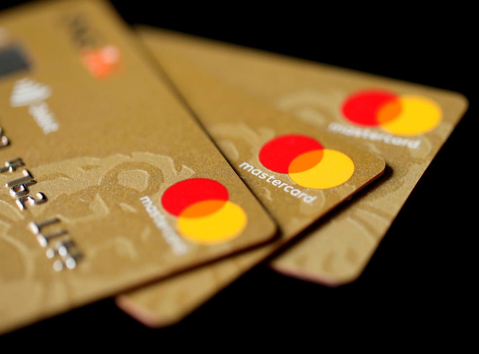 <p>File: Mastercard credit cards seen in a picture taken on 8 December 2017</p>