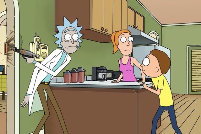 <p>A still from season five of ‘Rick and Morty'</p>