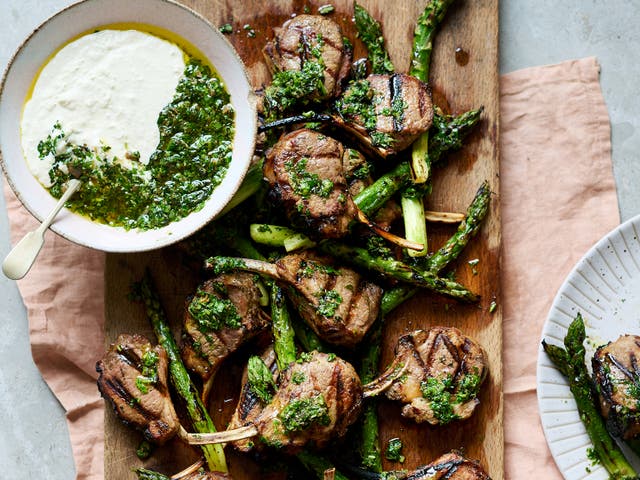 <p>If the BBQ is still packed away, lamb cutlets are still delicious when griddled </p>