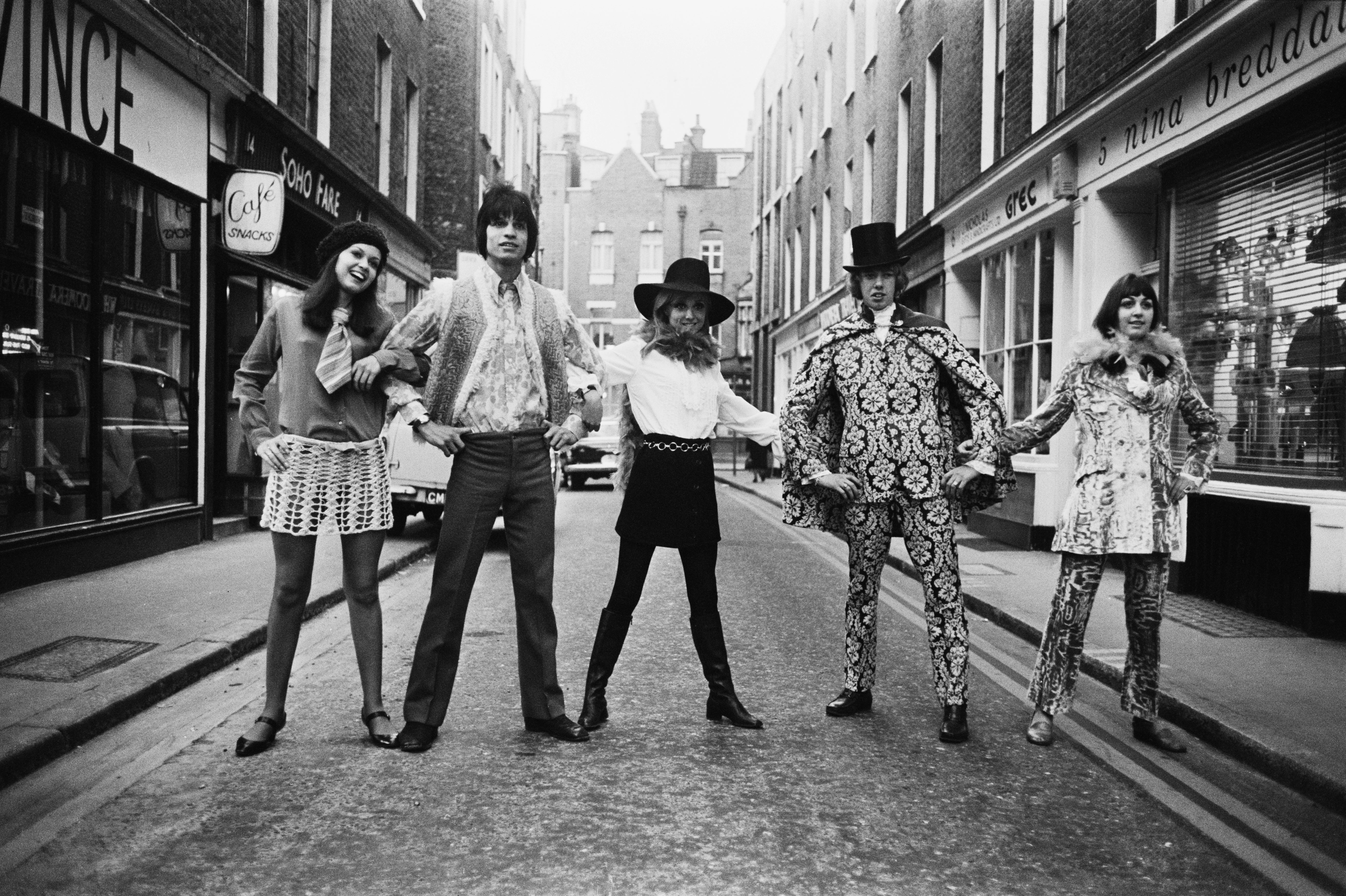 Carnaby Street, Soho, the centre for Sixties’ style and fashion