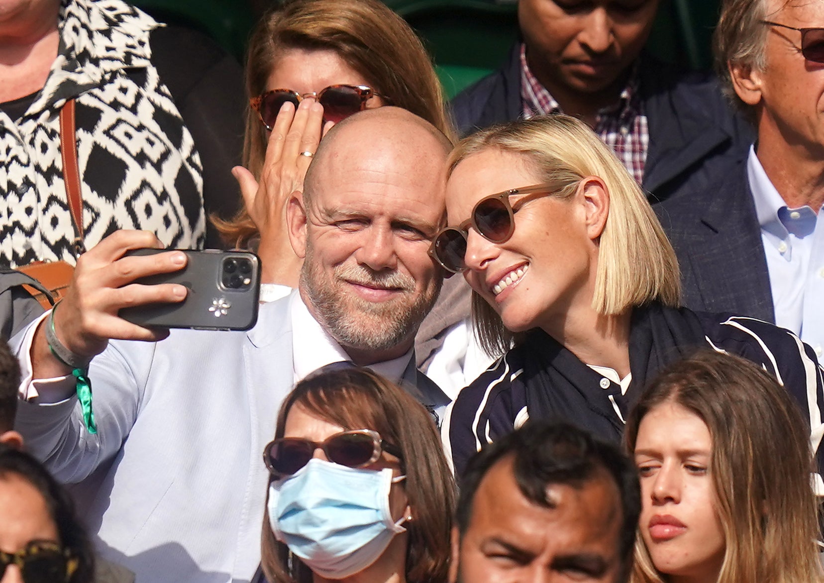 Mike Tindall and wife Zara were at Wembley for the Euro 2020 final having been at Wimbledon earlier in the week