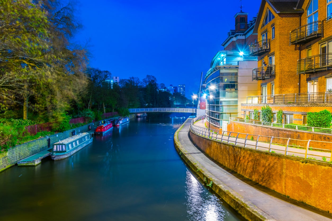 Riverside of the Soar in Leicester’s centre