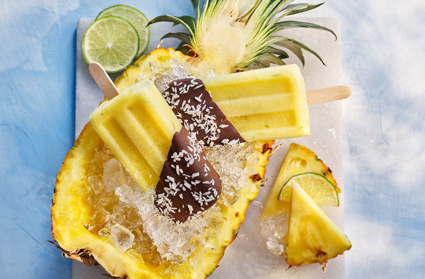 Bring a little bit of beach holiday to your day with these ice lollies