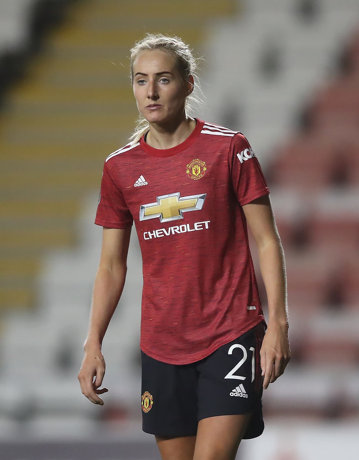 Man Utd defender Millie Turner unimpressed as Adidas puts wrong name on picture