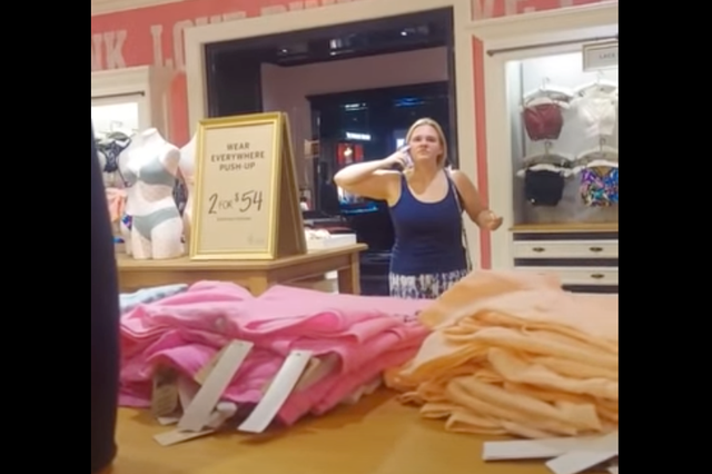 <p>A woman filmed a fellow customer allegedly harassing her in a Victoria’s Secret store.</p>