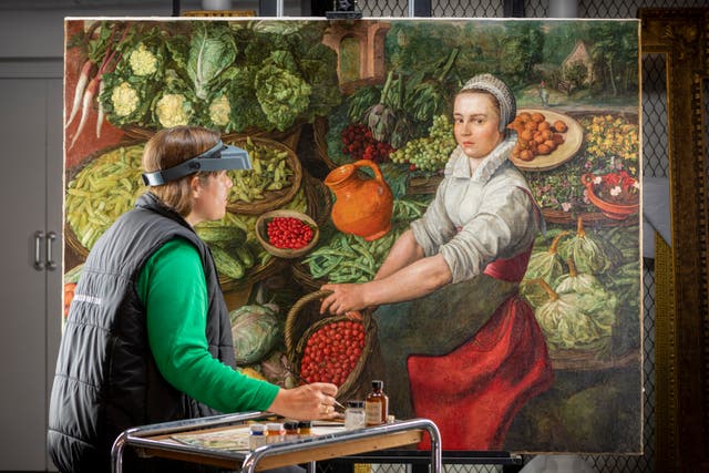<p> The Vegetable Seller goes on display at Audley End House </p>