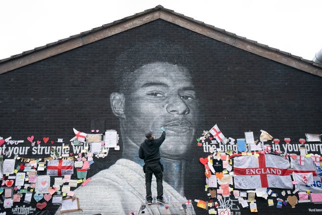 <p>The mural has since been repaired by Akse P19, who was originally commissioned to paint it</p>