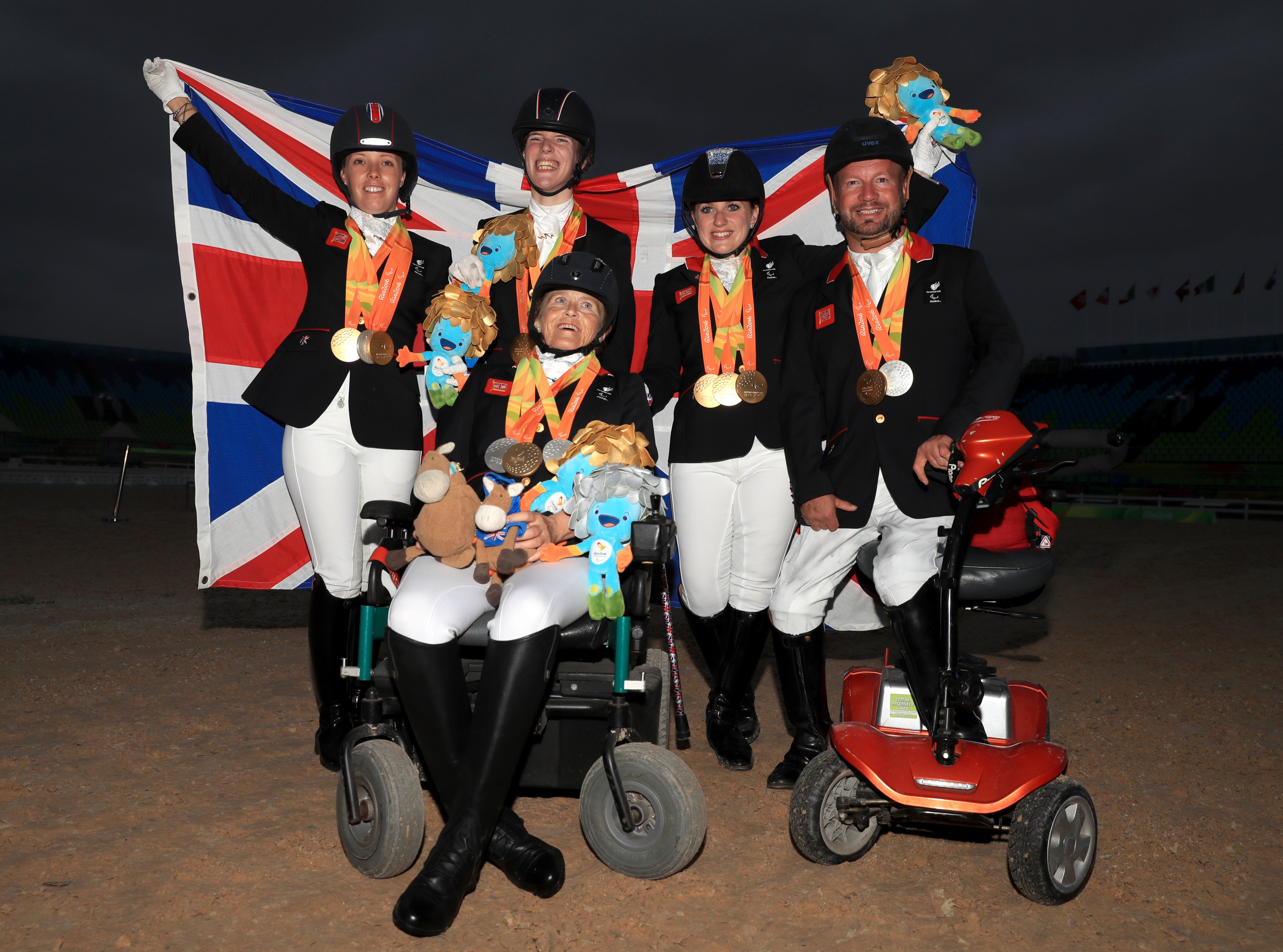 Great Britain's equestrian team topped the medal table at Rio 2016