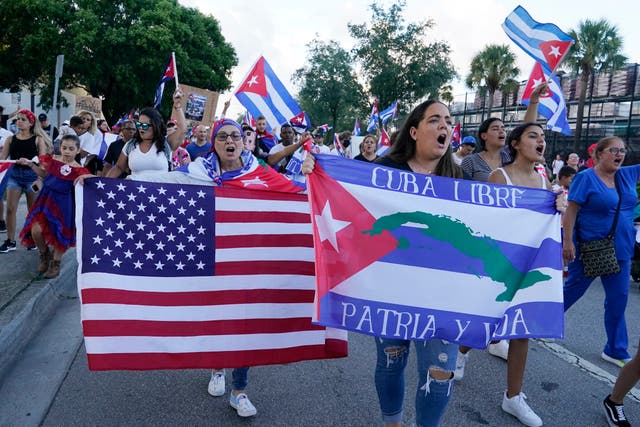 Cuba Protest Miami