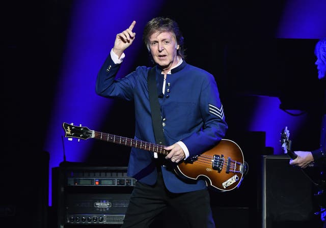 <p>Paul McCartney in concert in Miami in July 2017.</p>