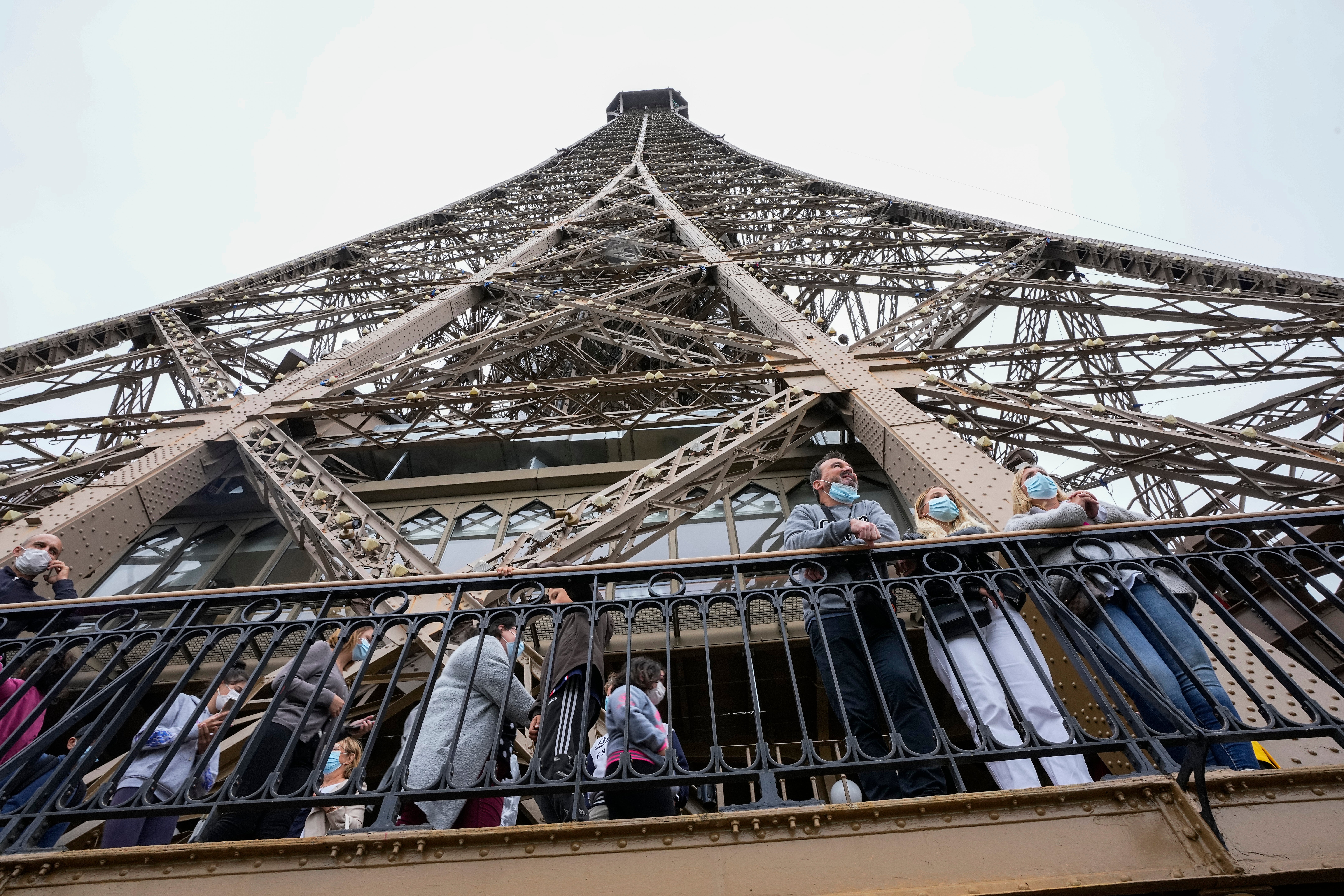 APTOPIX Virus Outbreak France Eiffel Tower