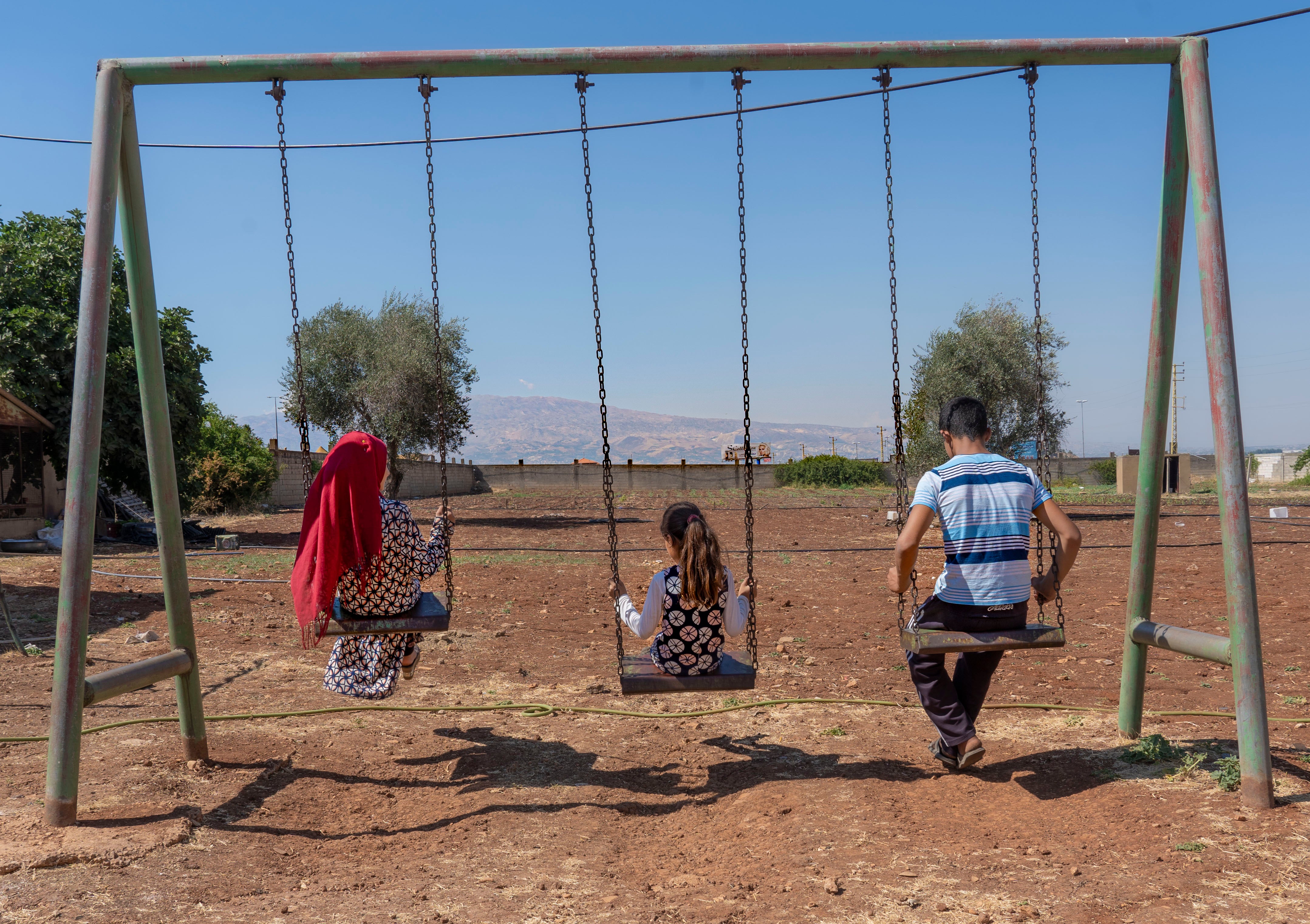 A Syrian refugee family who plan to return to Syria because they say they cannot afford food