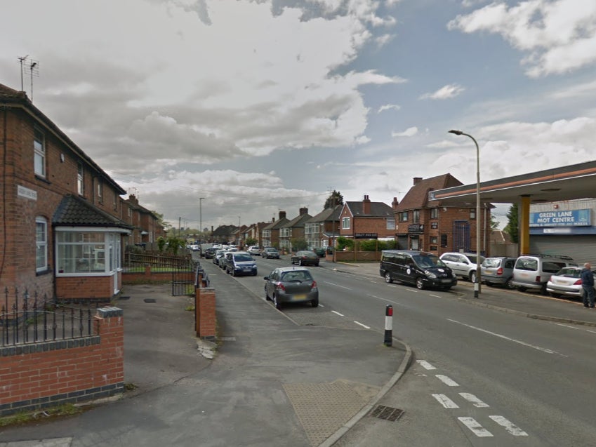The victim was found in Green Lane Road, North Evington, at around 2.30am on Sunday