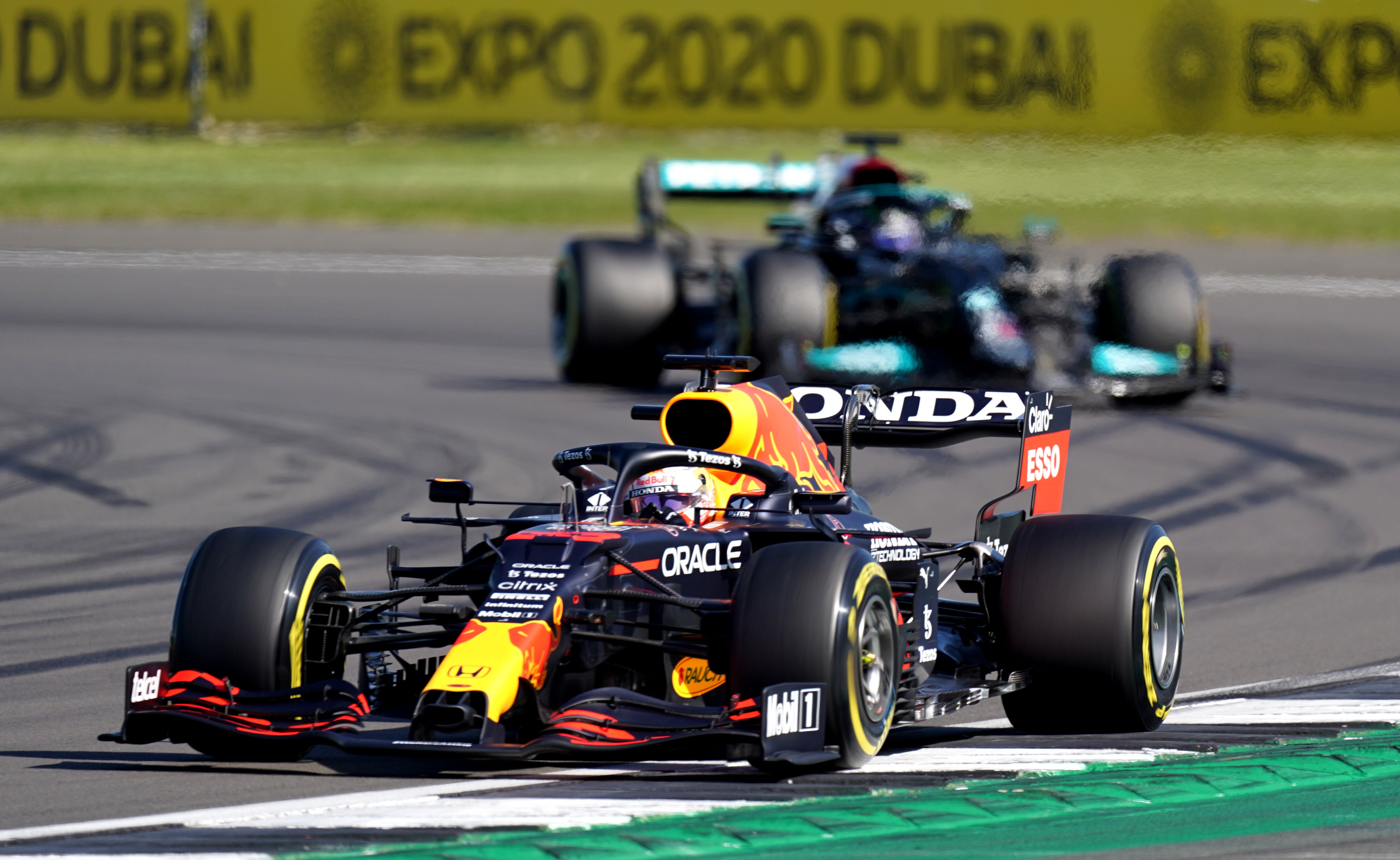 Max Verstappen and Lewis Hamilton crashed on lap one