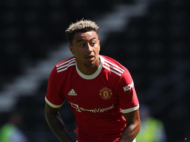 <p>Lingard featured in Man Utd’s pre-season friendly against Derby on Sunday</p>