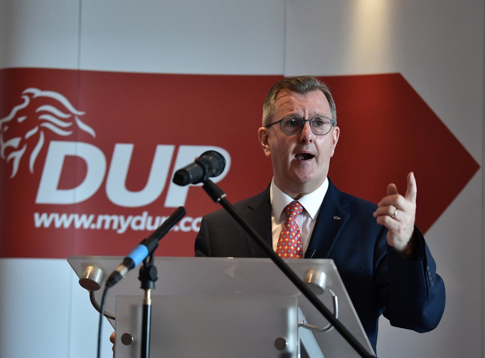 Sir Jeffrey was appointed leader of the DUP last month