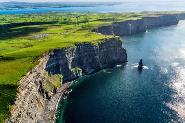 Aerial cliffs of Moher Clare Ireland (Alamy/PA)