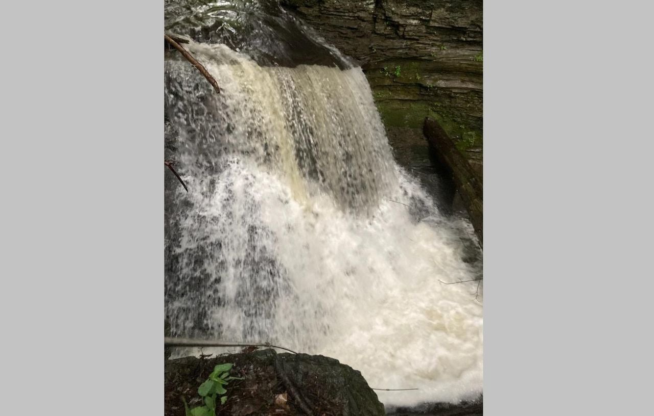 A man died trying to save his girlfriend from drowing at this spot near Ithaca, New York.