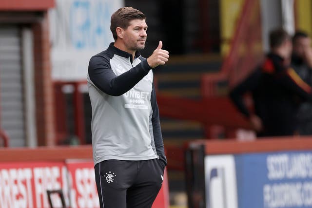 <p>Steven Gerrard is looking for more trophies with Rangers </p>