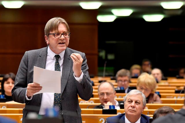 <p>MEP Guy Verhofstadt  furious at policies by Orban’s government</p>