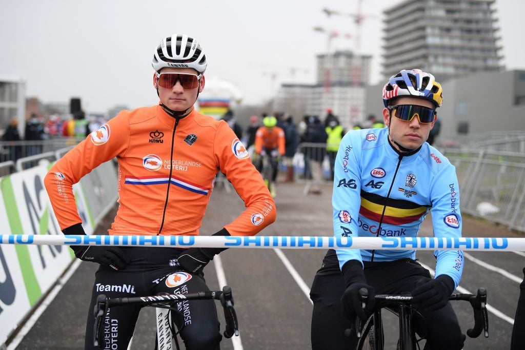 Van der Poel (left) and Van Aert will both be confident they can win today