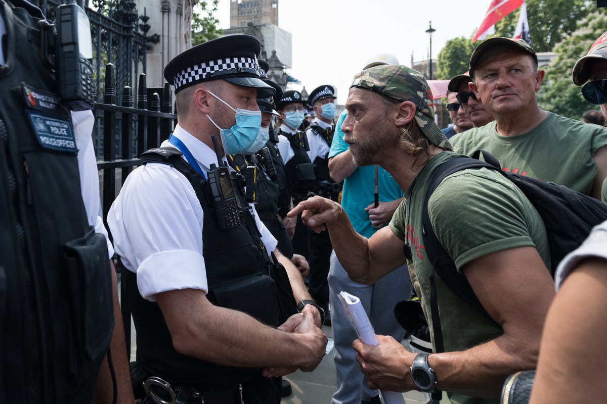 Eleven arrested as protesters clash with police outside parliament on &lsquo;Freedom Day&rsquo;