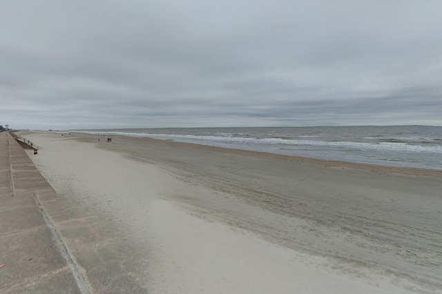 <p>The beach in Galveston, Texas. Residents are encouraged to take caution due to the return of flesh-eating bacteria lurking in the water.</p>