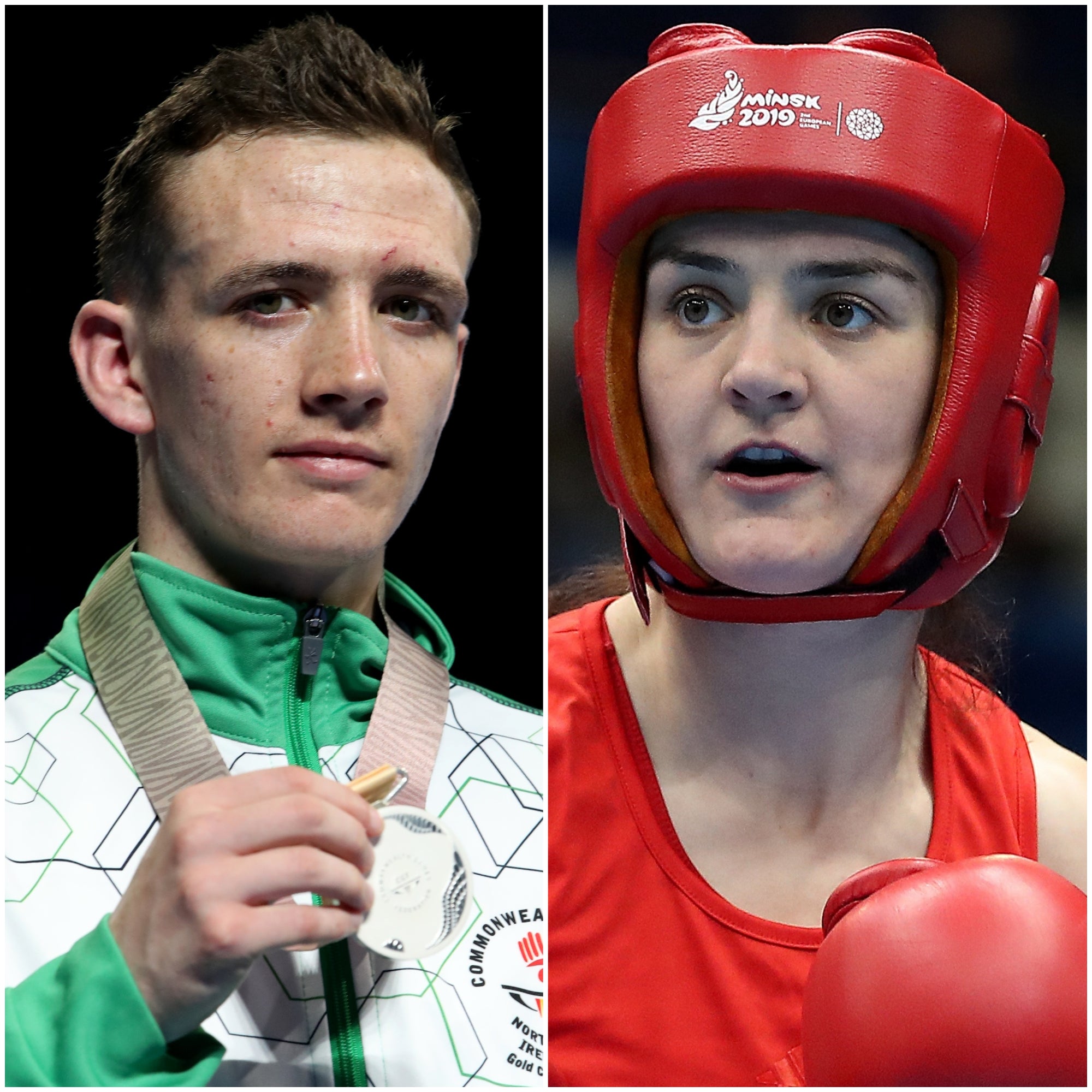 Brendan Irvine and Kellie Harrington