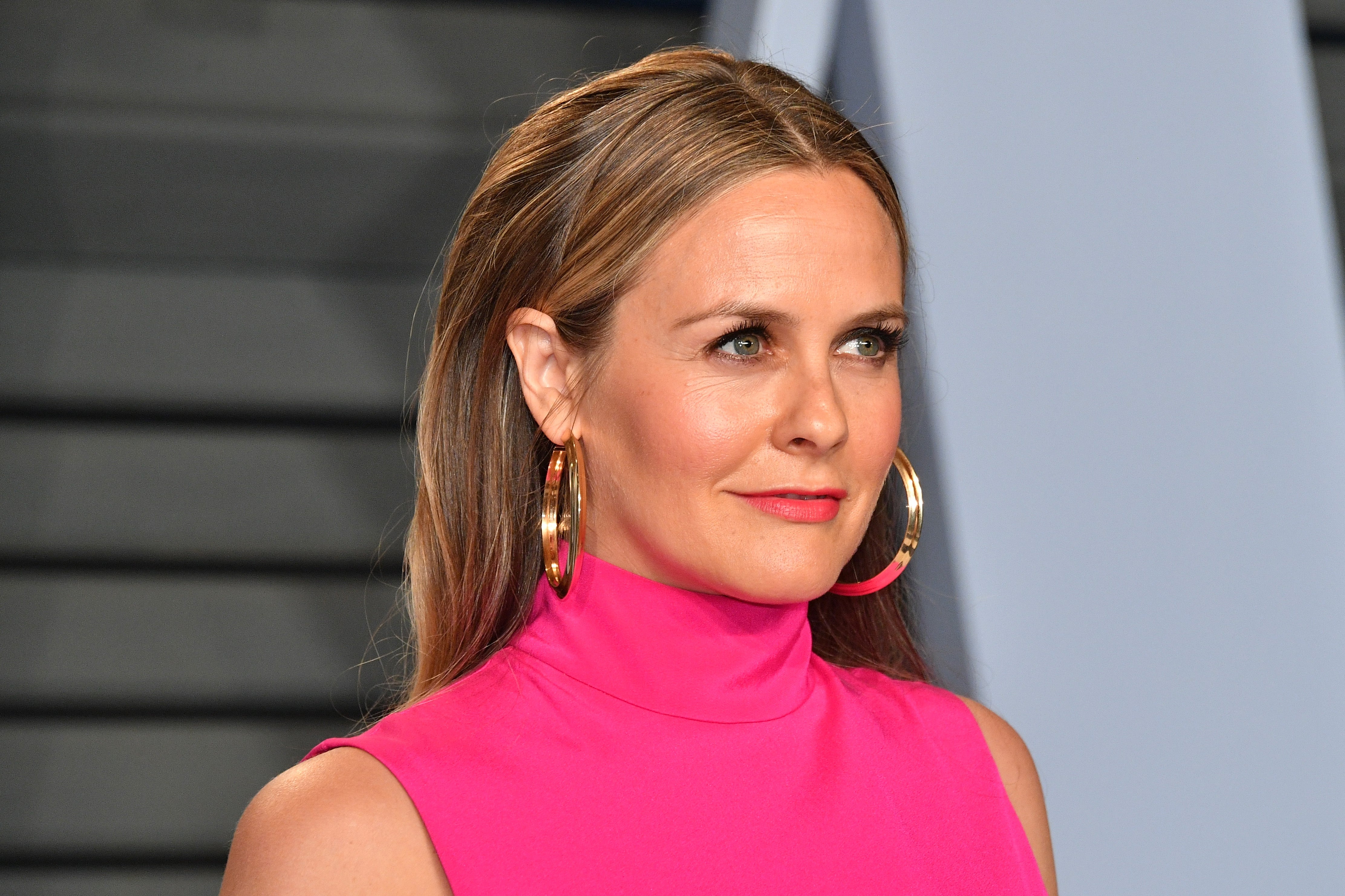 <p>File image: Alicia Silverstone at the 2018 Vanity Fair Oscar Party </p>