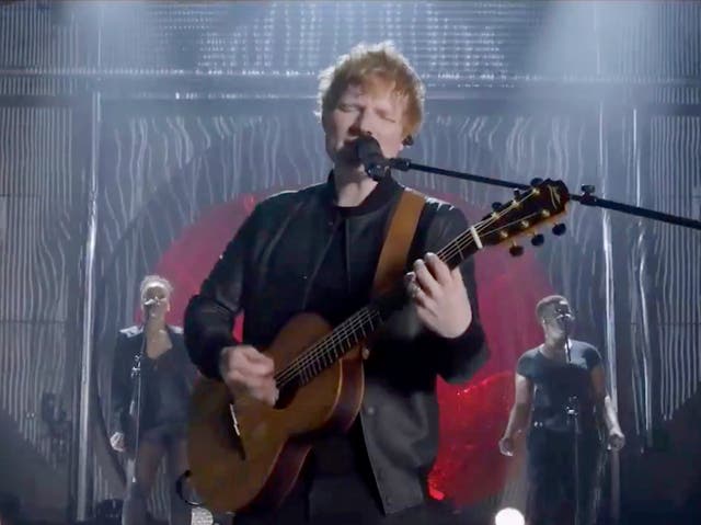 <p>Ed Sheeran performing on 14 July, 2021</p>