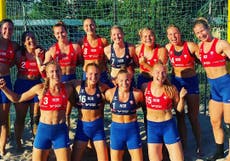 Norwegian women’s beach handball team fined for not wearing bikini bottoms