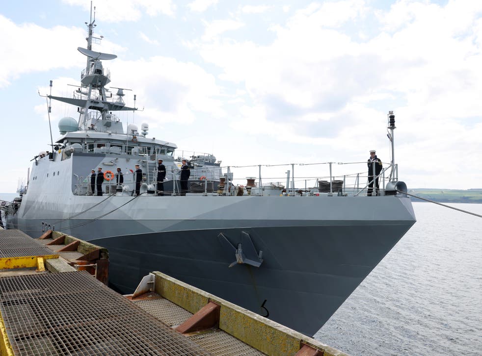 <p>The HMS Spey is one of the ships to be deployed to the region later this year</p>