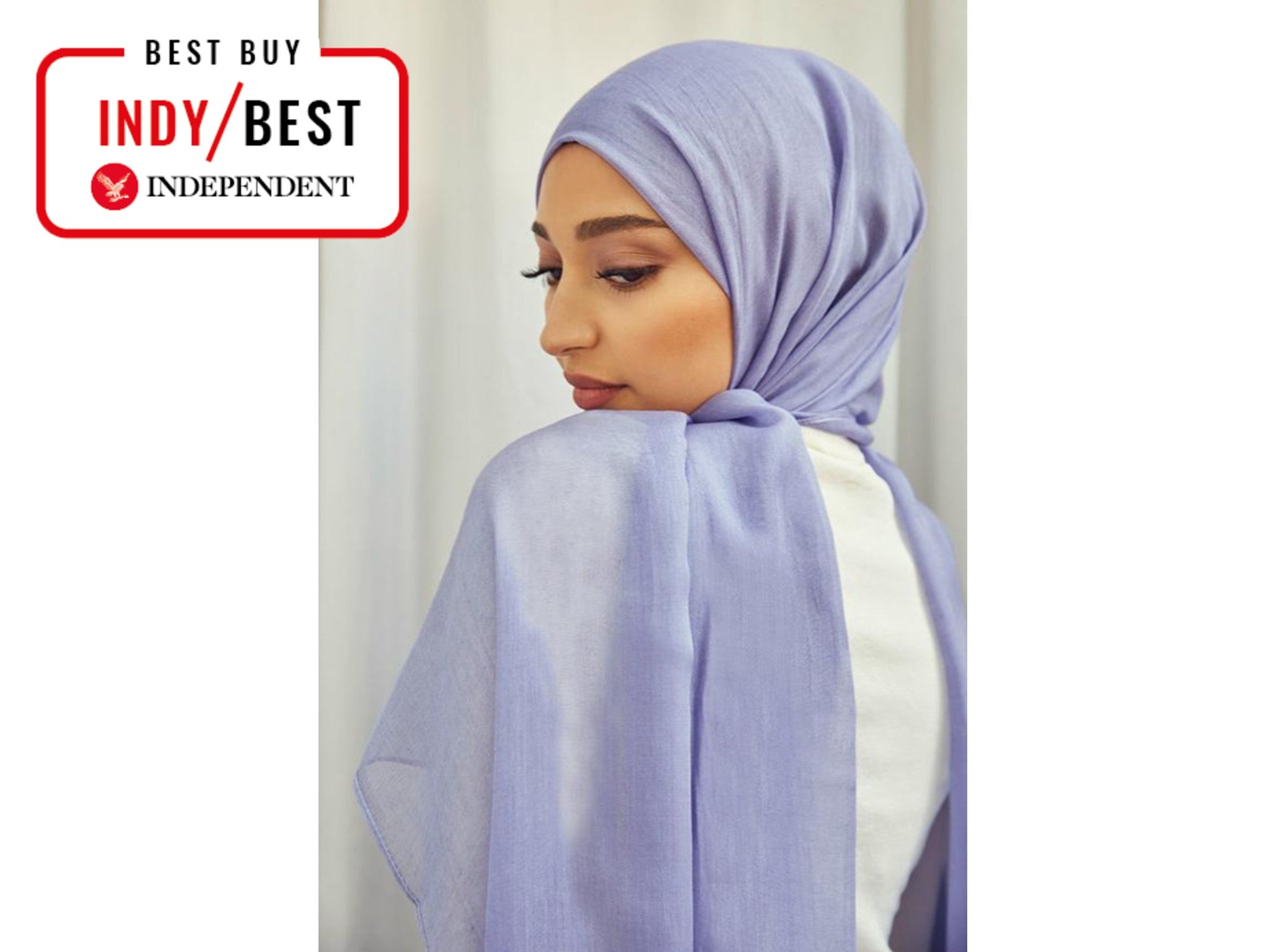 Silq Rose lavender tight weave model hijab indybest.jpeg