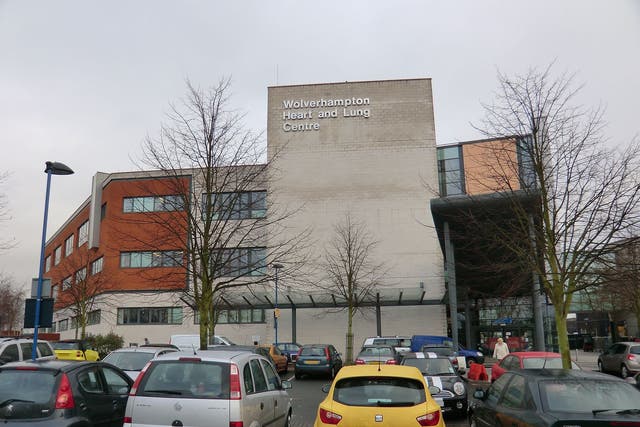 <p>The female staff member, attacked at Wolverhampton’s New Cross Hospital (part pictured), did not sustain life-threatening injuries </p>
