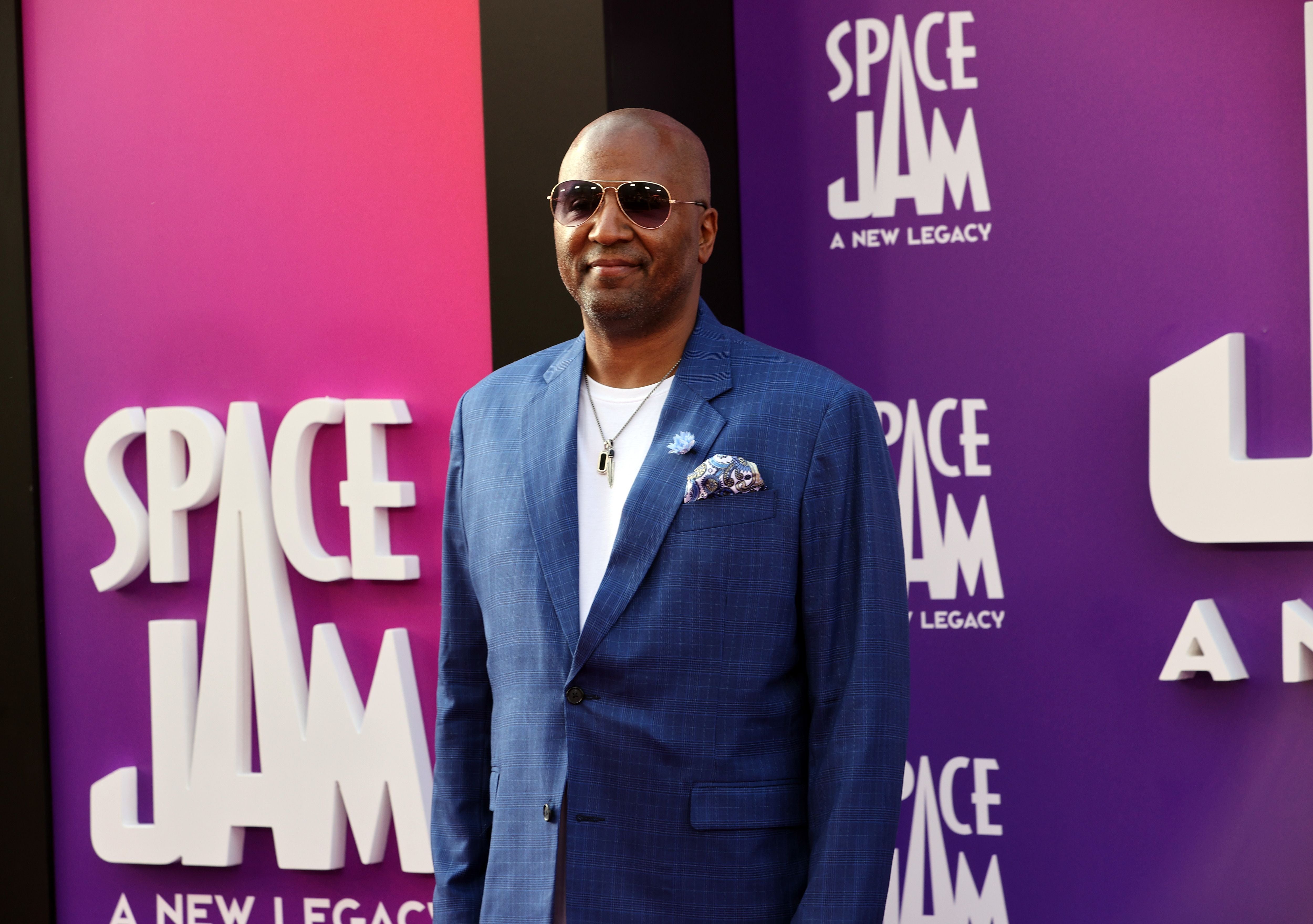 Malcolm Lee at the premiere of ‘Space Jam: A New Legacy’ in Los Angeles on 12 July