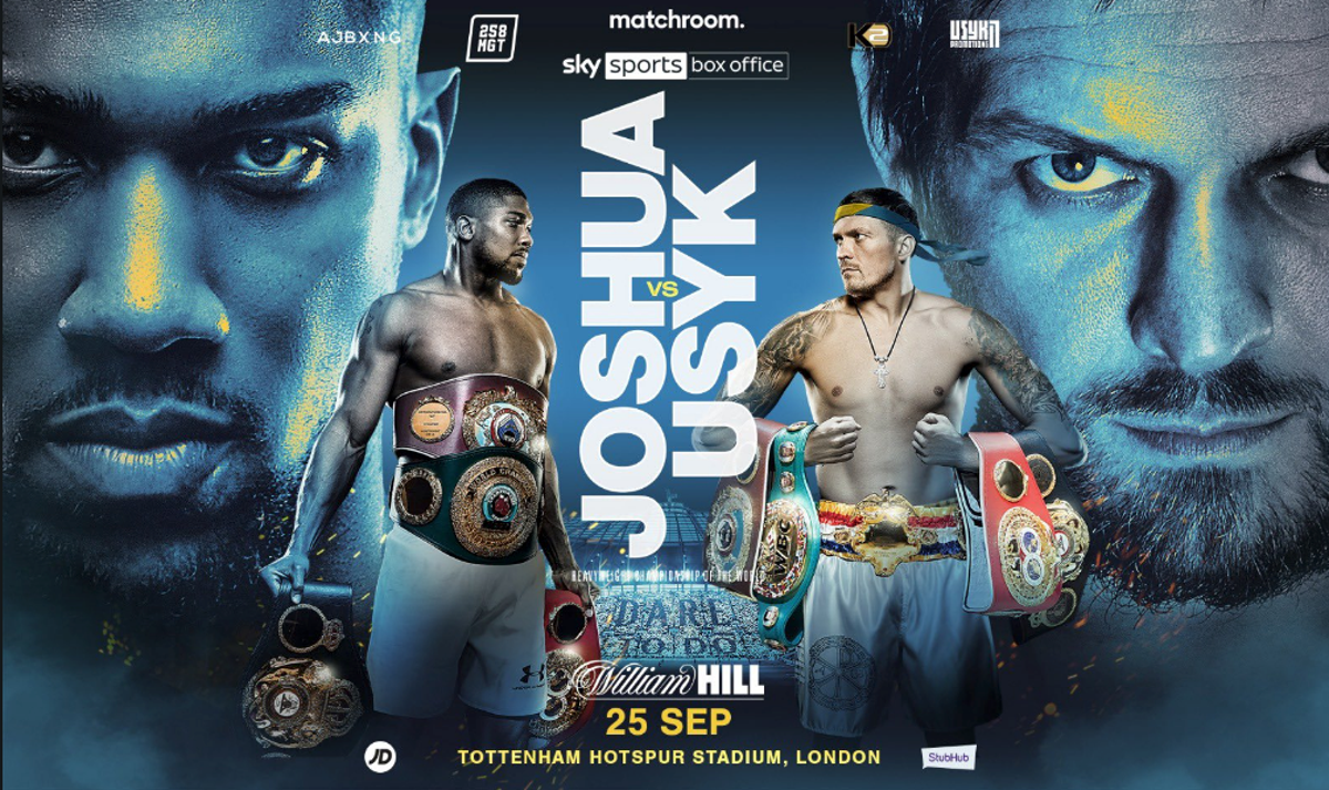 Anthony Joshua to defend world heavyweight titles against Oleksandr Usyk at Tottenham Hotspur Stadium