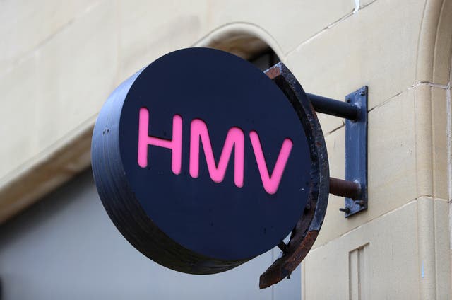 HMV sign