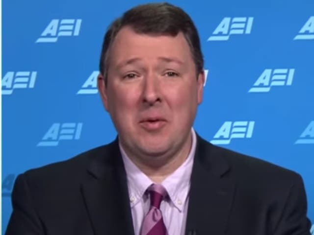 <p>Marc Thiessen, a Washington Post columnist and Fox News contributor, who argued that conservatives are holding out on vaccinations because Donald Trump was not given enough credit by Democrats</p>