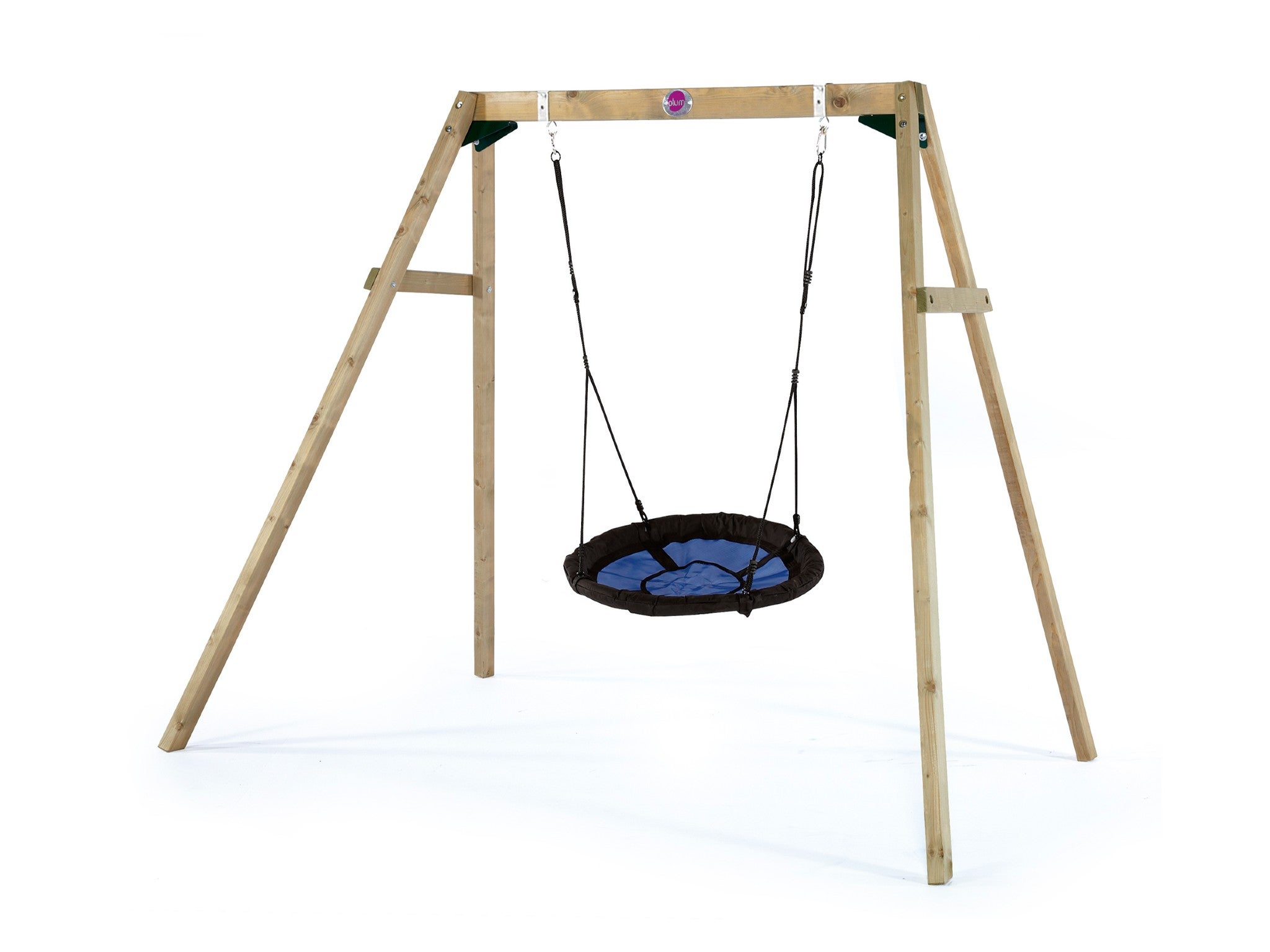 Plum wooden swing set with nest  indybest.jpeg