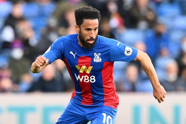 <p>Andros Townsend in action for Crystal Palace</p>