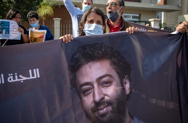 <p>The mother of Omar Radi (pictured), a prominent Moroccan journalist and activist.A Moroccan court on Monday sentenced to six years in jail the journalist and human rights activist Omar Radi on charges of espionage and rape, which he has denied</p>