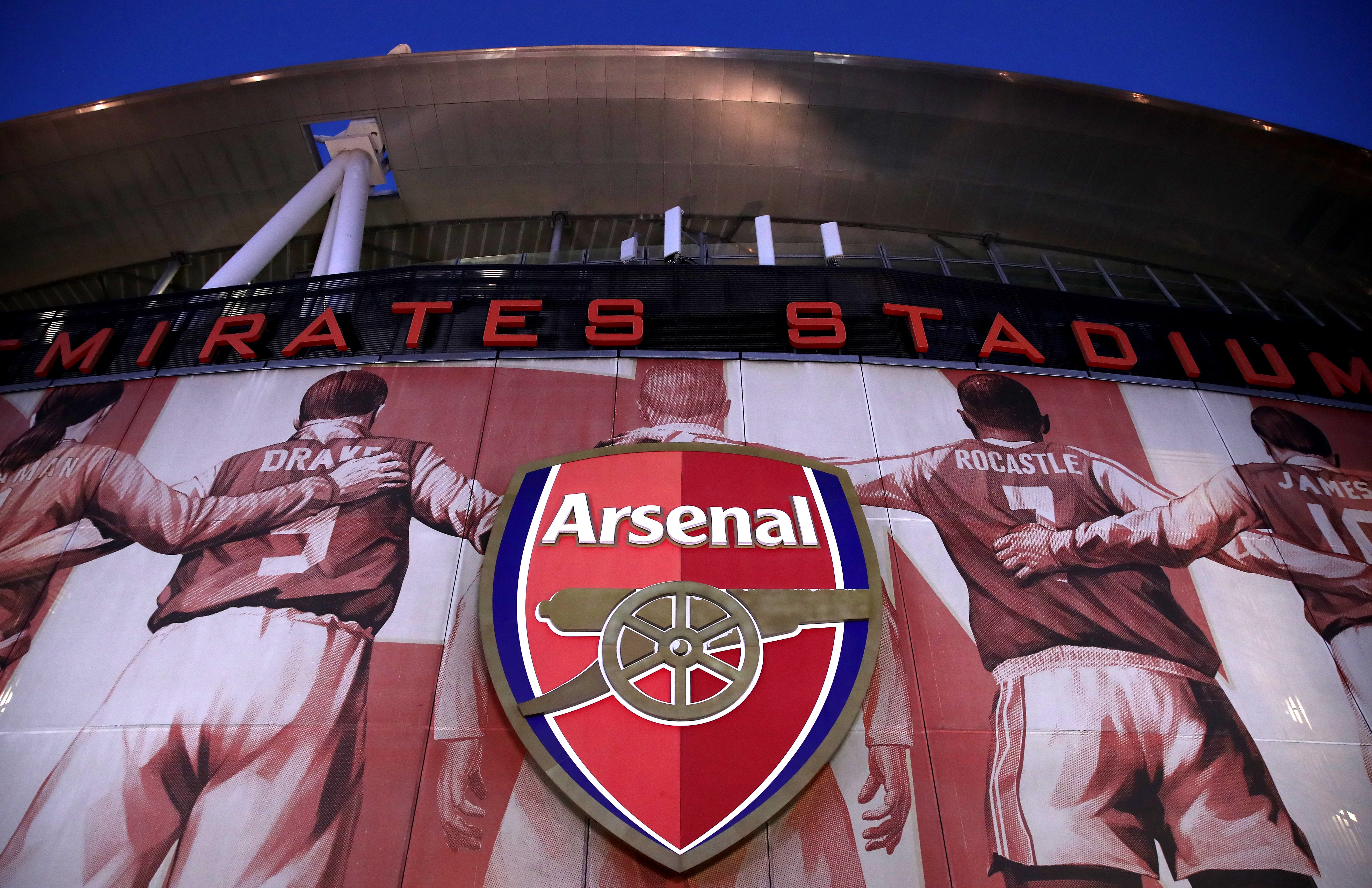 A general view of the outside of Arsenal's Emirates Stadium