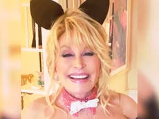 Dolly Parton shares rare glimpse of husband Carl as she recreates 1978 Playboy shoot