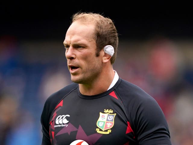 <p>Alun Wyn Jones will lead the Lions against South Africa on Saturday</p>