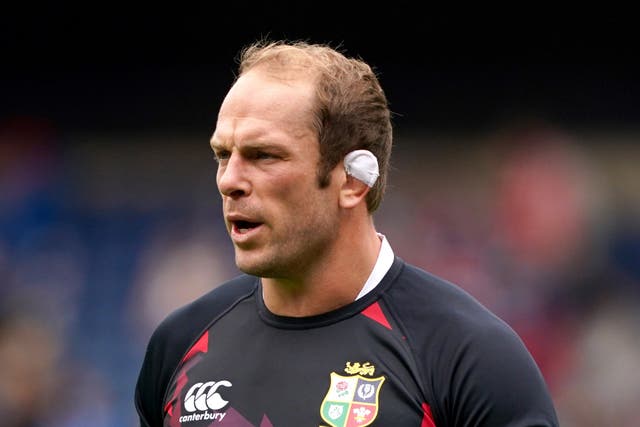 <p>Alun Wyn Jones will lead the Lions against South Africa on Saturday</p>